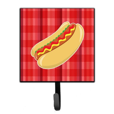Jensendistributionservices Hot Dog Plaid Leash or Key Holder MI2102553